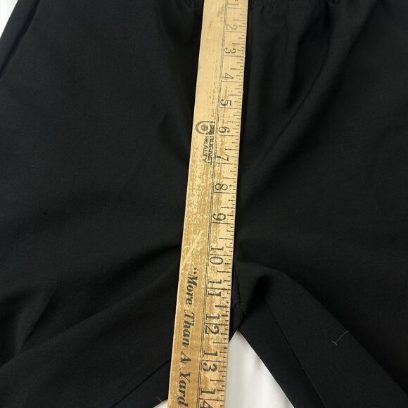 EHL Women’s Black Elastic Waist  Pull On Pants Petite 6 Made USA 100% Polyester - Picture 4 of 6